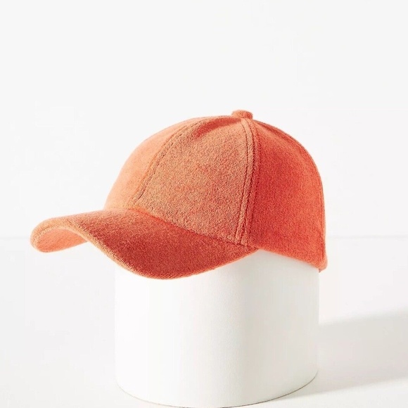 Anthropologie Accessories - NWT Anthropologie Icon Orange Terry Cloth Baseball Cap